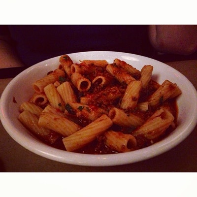 Pasta from Bigalora, at 3050 Washtenaw Ave made by Chef Luciano del Signore. 