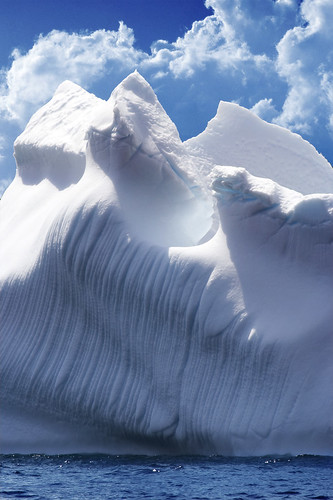 Icebergs were once glaciers, formed in the cold homes of the poles.