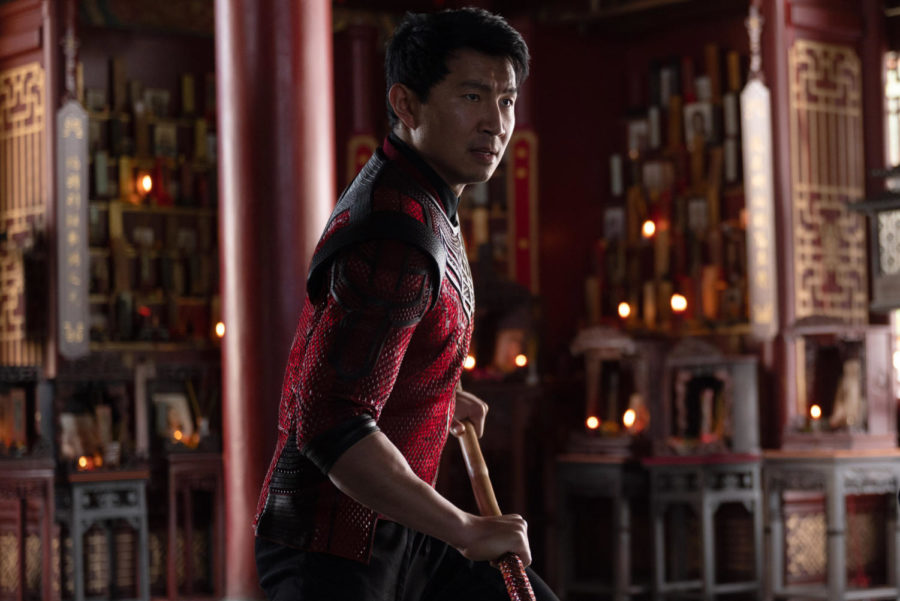 Simu Liu in the Marvel Studios film, Shang-Chi and the Legend of the Ten Rings. 