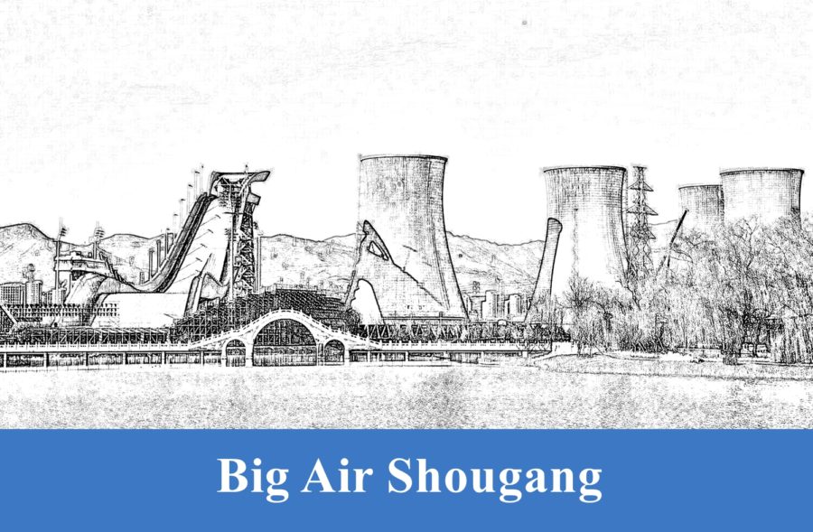The Big Air Shougang was built on the site of a former steel mill, and stages the games  of freestyle skiing and snowboard competitions.
