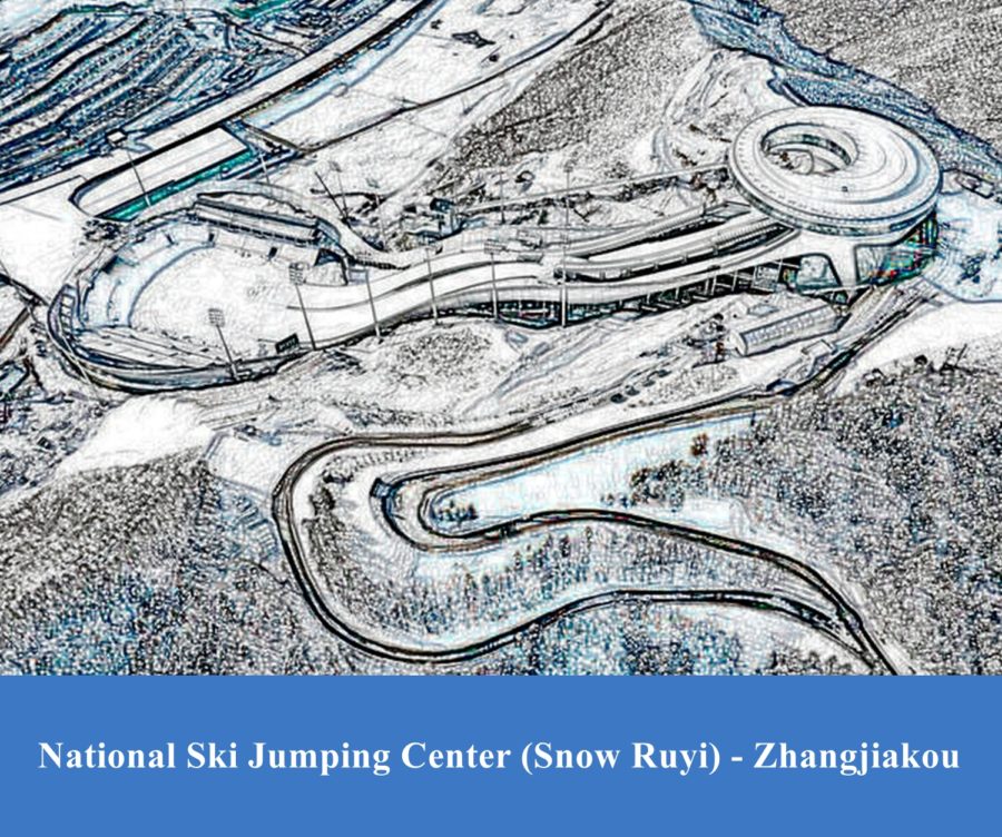 The National Ski Jumping Centre Snow Ruyi stages the games of ski jumping and Nordic combined.
