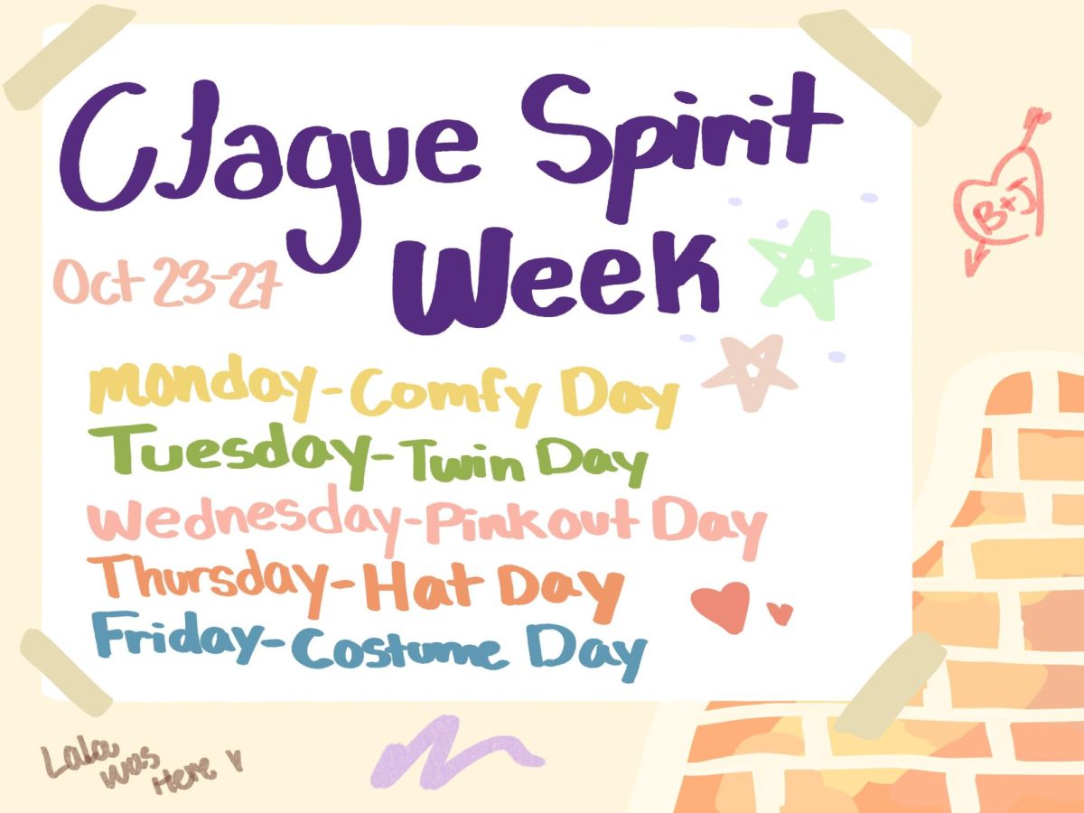 From Oct. 23. to 27., students will be given the option to dress accordingly to different prompts for each day of the week, including themes like Twin day and Hat day.