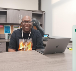 Clague's principal, Kyron Harvell, just earned his doctorate. 