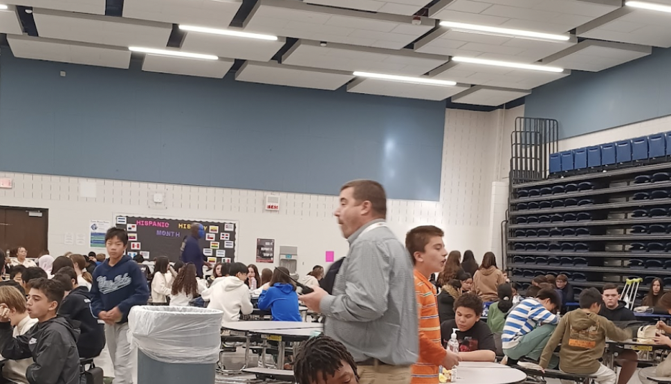 Ryan Soupal supervises lunch.
