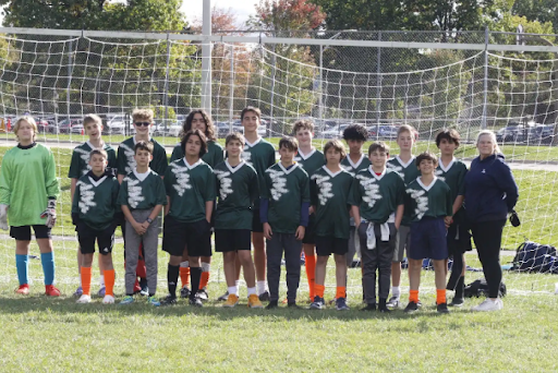 Top Row: Solin Baalrud, Micheal Wasco, Francis Badalamente, Fabrizio Vanini Benitez, Harrison Ewy, Jonah Shuman, Ismaeel AlQady, Isaac Habers, Zaid Bitar
Bottom Row: Brady Randall, Finn Hovelson, Jacob Cole, Zenio Vesia, Matthew Bezas, Felipe Fernandes Collet, Warren Fiederlein, Andre de Castro Collet Coach: Colleen Colegrove Photo courtesy of Sarah Hoffert
