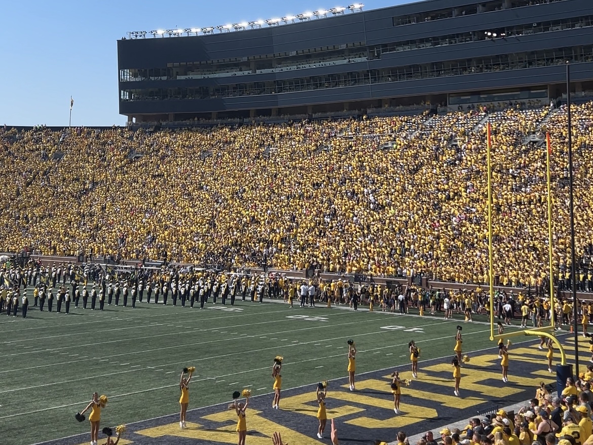Michigan Stadium during the Maize Out on Saturday, Oct. 4. 